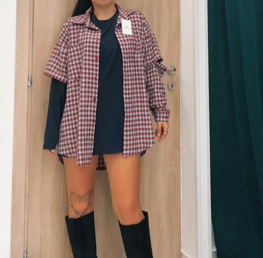 Camicia con maniche rimovibili